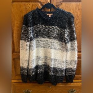 Black white and grey oversized sweater